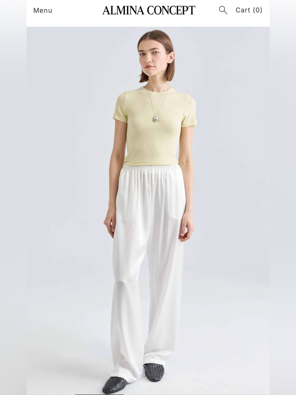 Almina Concept -  Yellow Short Sleeve Knit Top, NWT